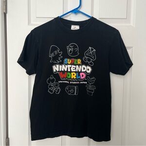 Super Nintendo World Universal Studios Japan USJ T-Shirt Child - Black Preowned